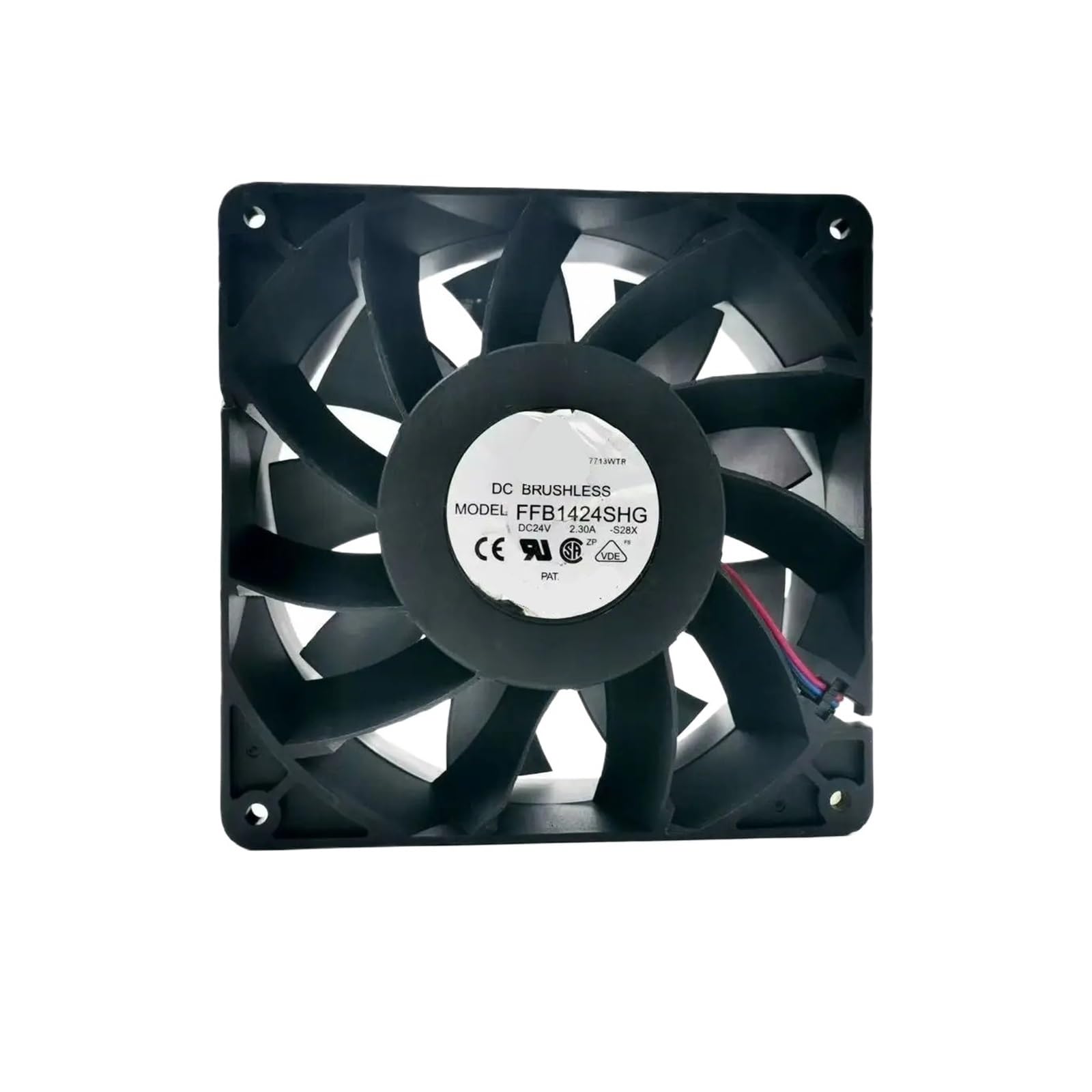 140-mm-Lüfter FFFB1424SHG 140 x 140 x 50 mm, 24 V, 2,3 A, Doppelkugel, 3600 U/min, 463,9 CFM, 4-poliger Server-Lüfter