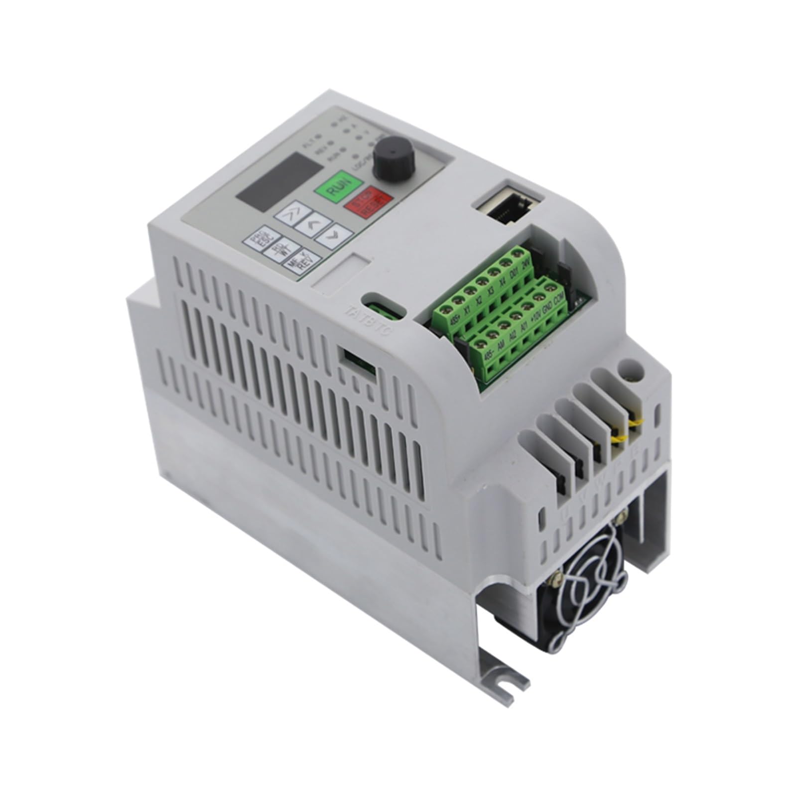 CVFRDD 0.75KW/1.5KW/2.2KW/4KW Frequency Inverter Output 3-Phase VFD Frequency Converter Adjustable Speed 220/380V/220 TO 380V(750W 380V(white))