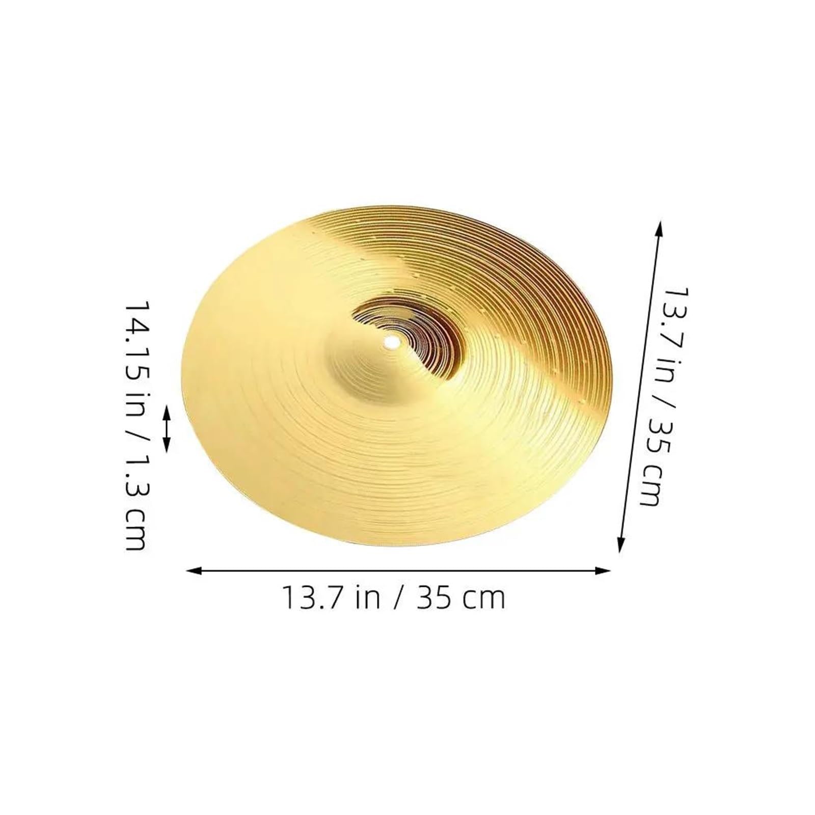 Platillos Profesionales De Batería En Platillos Para Batería Crash Cymbal Drum Set Práctica Uso De Metal Robusto Ligero Servicio Largo