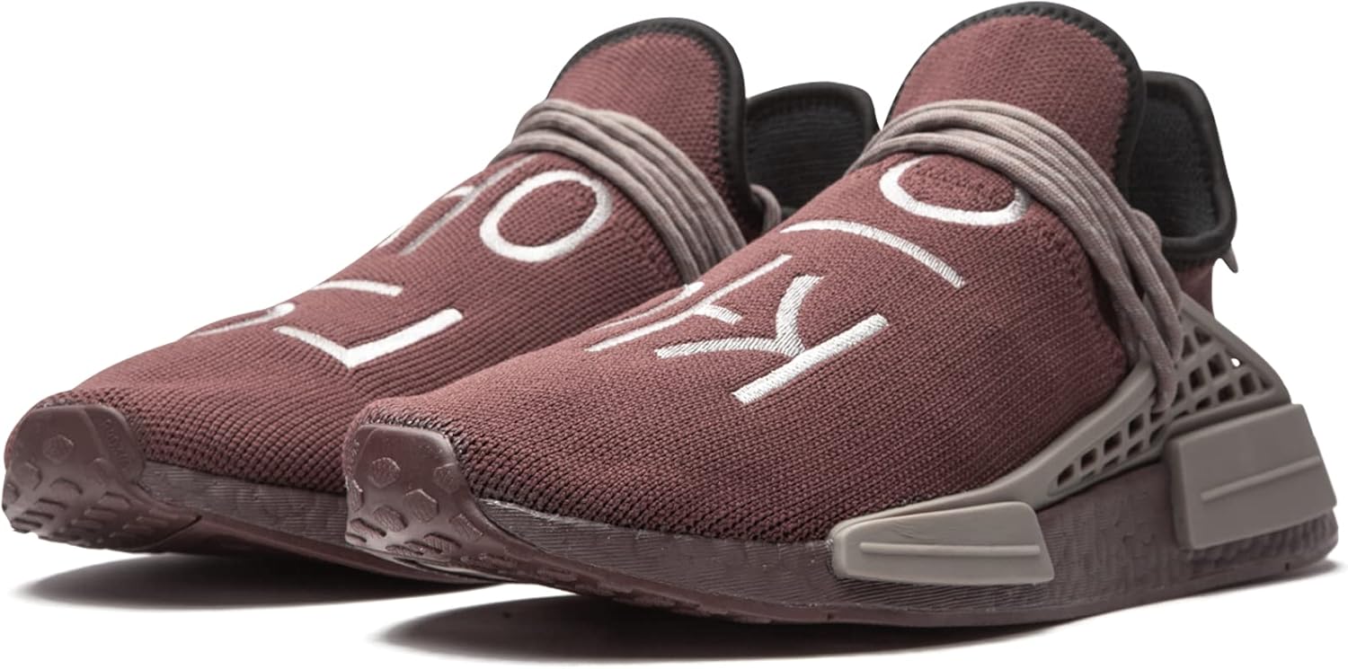 adidas Men's PW Human Race NMD Shoes 5.5 Auburn/Auburn/Simple Brown