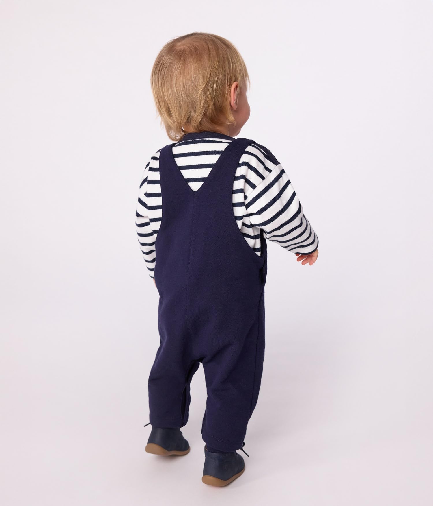Petit Bateau Salopette Bébé En Coton Jambes Longues Unie A0dxd01 Abbigliamento GIORNO Bimbo 0-24 (Pacco da 1)