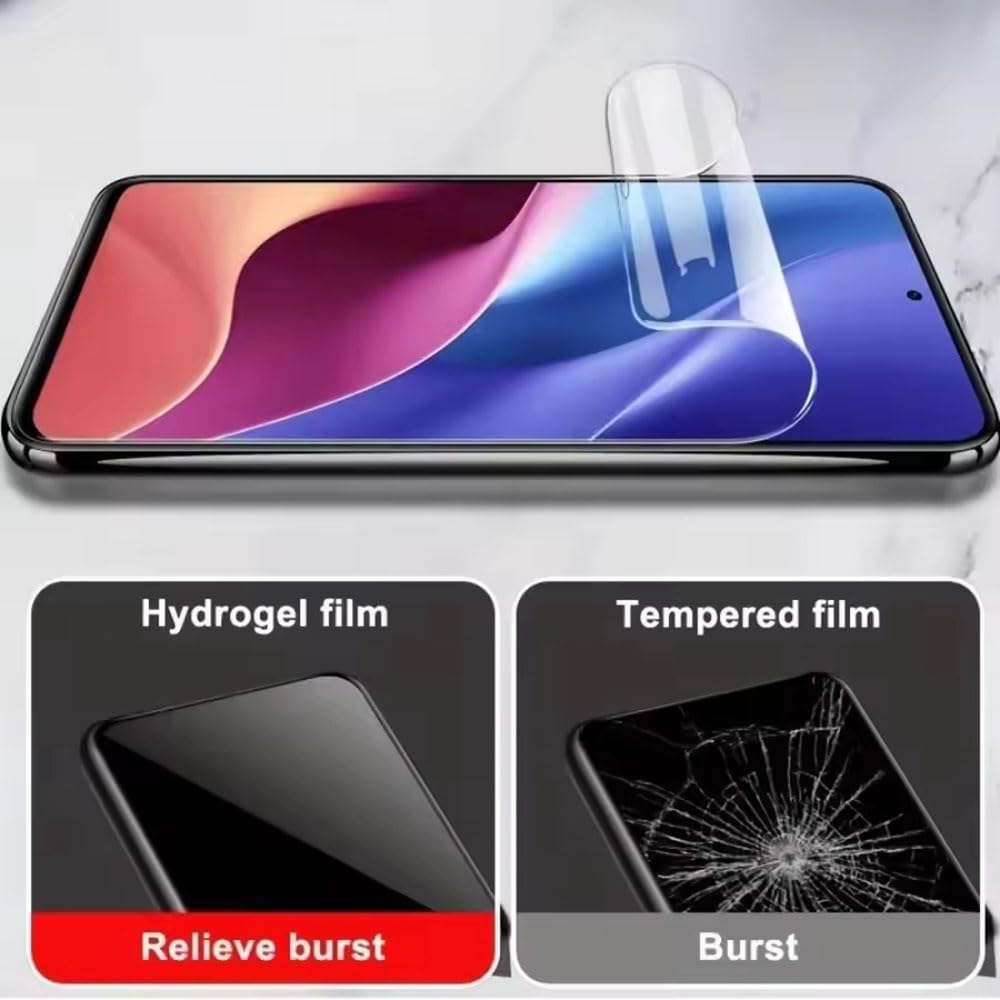 Pellicola Idrogel Trasparente Per Realme 12 Pro+, 3 Pezzi, Protezione Morbida E Auto-riparante, Copertura Totale Per Schermo Curvo