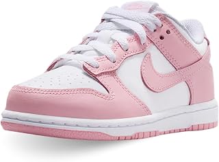 toddler nike dunk low (white/pink)
