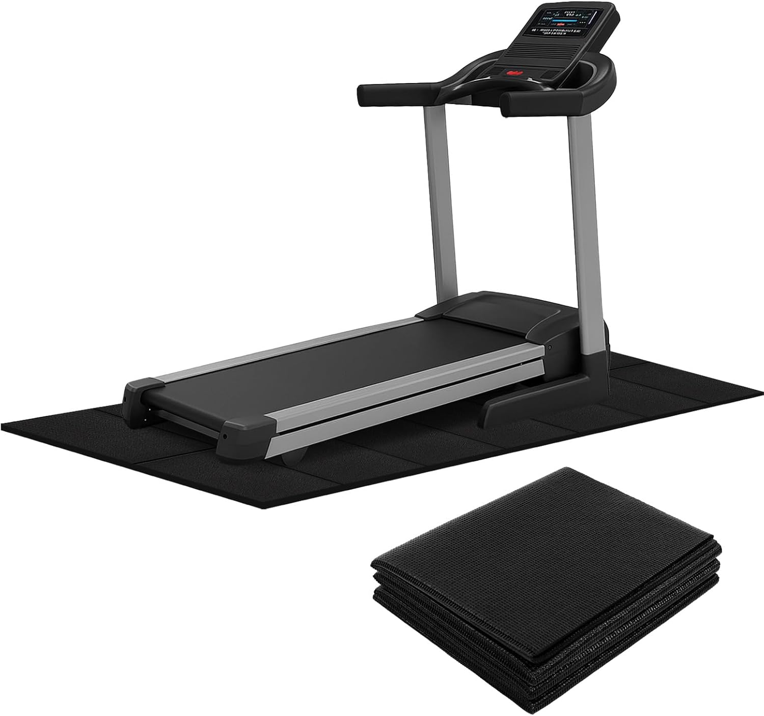 Molain Walking Pad Mat, Foldable Treadmill Mat for Hardwood Floors & Exercise Equipment- 68×24 Inch Non-Slip Gym Floor Protection, Shock Absorption for Carpet & Home Workout