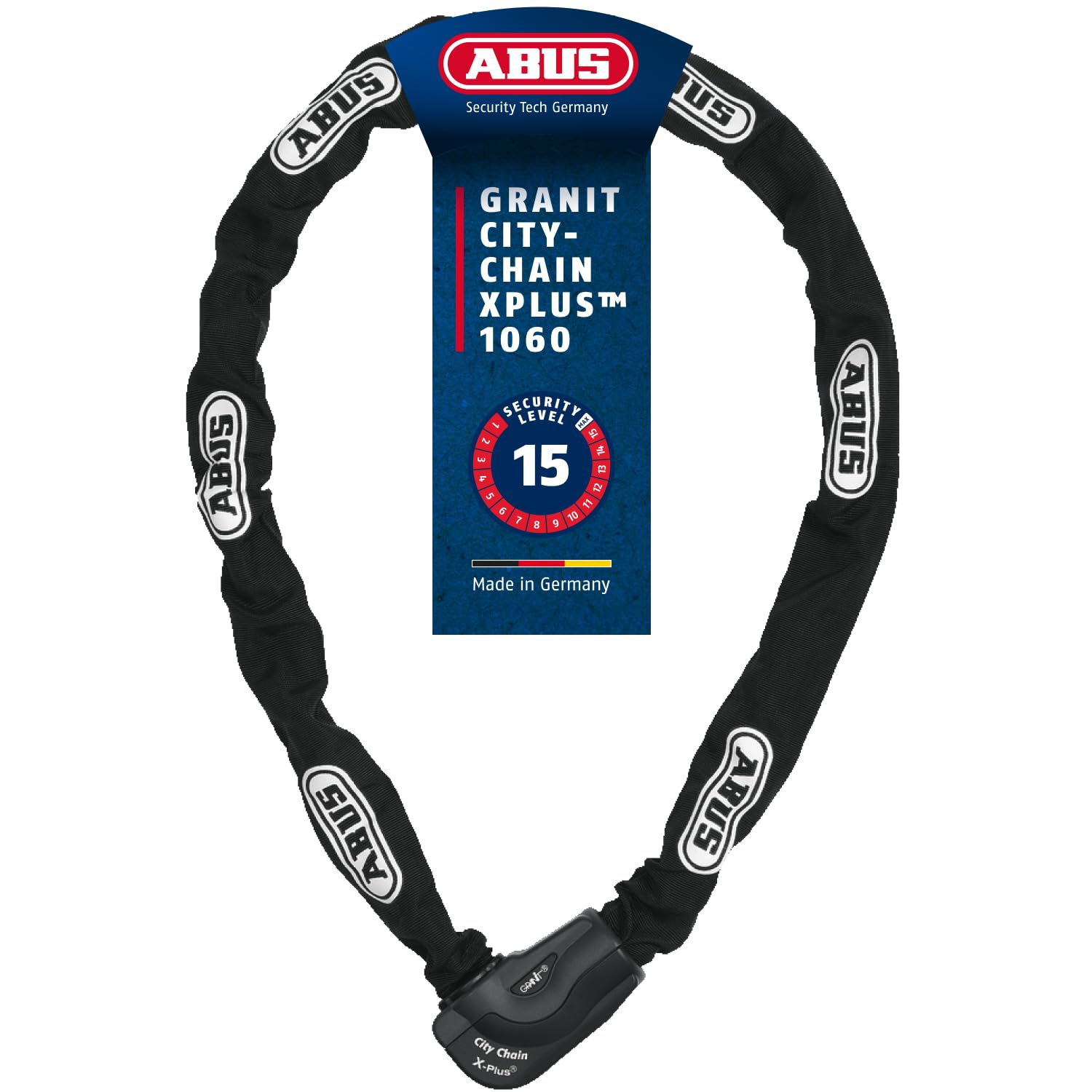 Abus Granit Citychain X-Plus 1060 Chain Bicycle Lock (4.5-Feet)