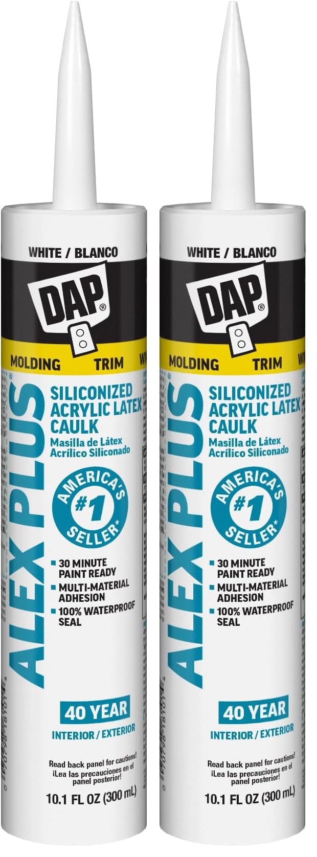 DAP Acrylic Latex Caulk with Silicone, White