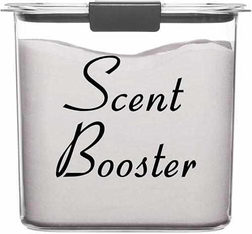 Etiqueta Scent Booster de 3.5 pulgadas de ancho x 3 pulgadas de alto Organización de la habitación de lavandería Calcomanía de vinilo troquelada