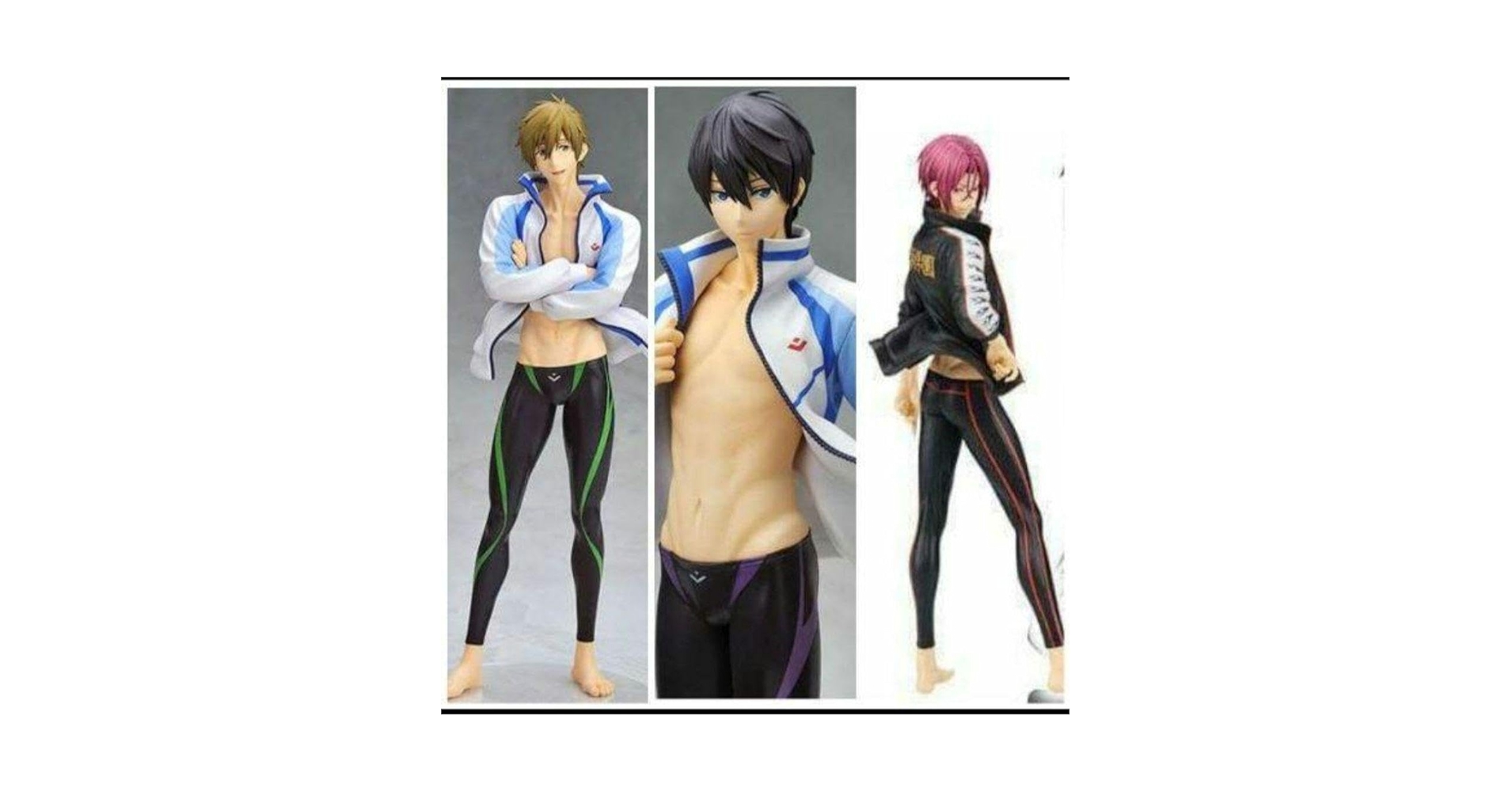 Amazon | Free 七瀬遙 橘真琴 松岡凛 1:8 フィギュア 三点セット