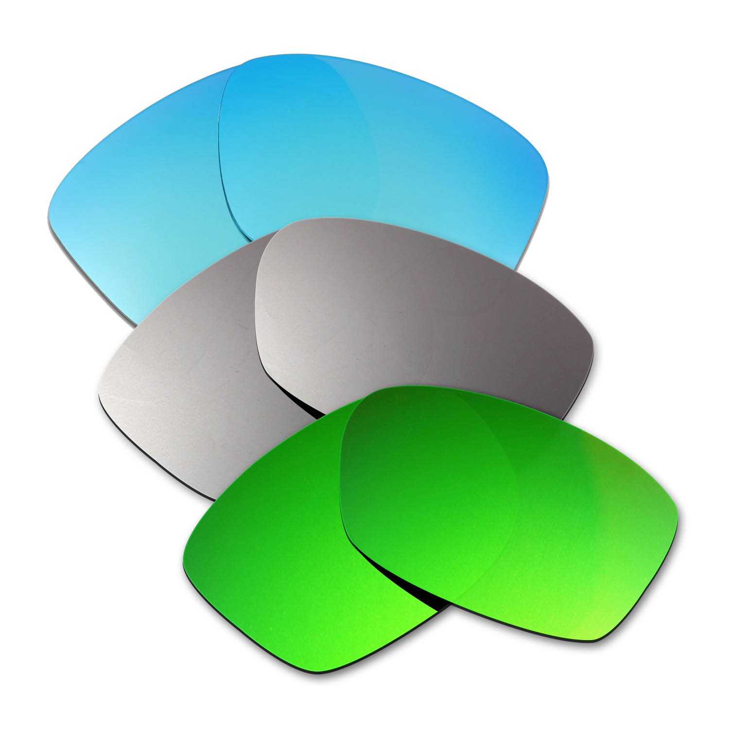 Verres remplacement Oakley Jupiter Squared bleu titanium emerald green - 8