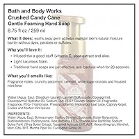 Vista 2 de Bath and Body Works - Jabón de manos con espuma suave de bastón de caramelo triturado, paquete de 2 unidades de 8.75 onzas