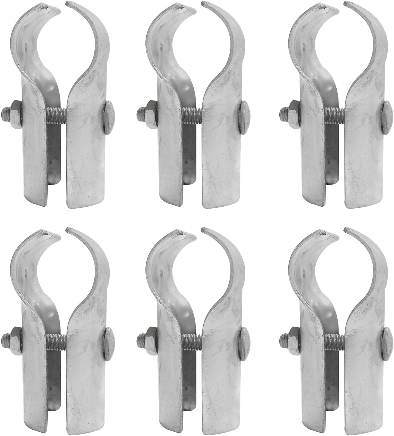 End Rail T Clamps Chain Link Fence T Clamps - Galvanized Steel End Rail  Clamps For 1-3/8