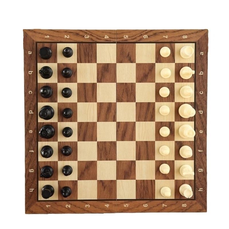 echiquier Échiquier Pliable en Bois, Portable et de Voyage, idéal for Les débutants, idéal for l'école, Le Bureau, Les activités de décoration, Les Tournois d'échecs echecs Jeu(44 * 44cm)