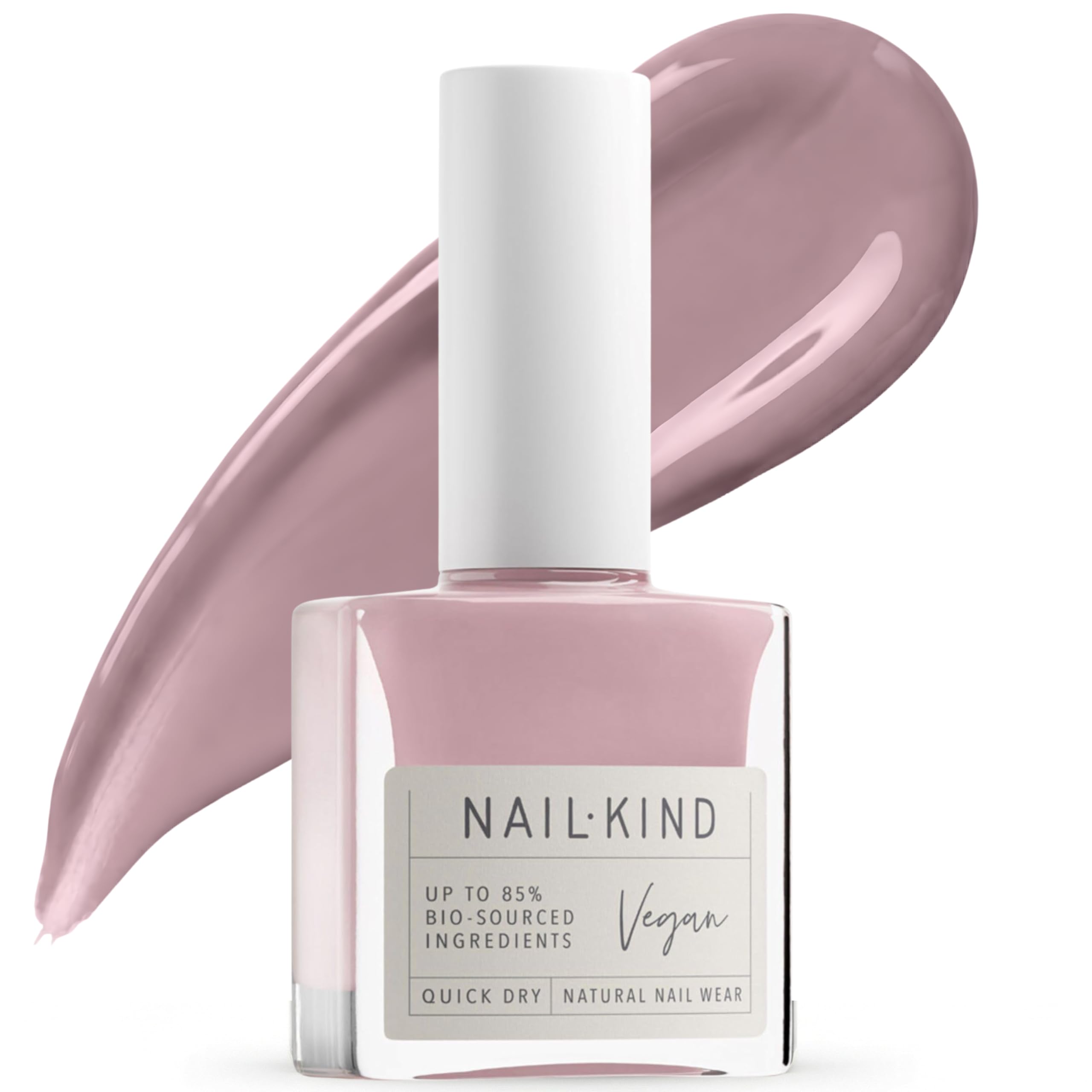 Pink Nail Polish - Bon Bon Blush - Classic - Nude Nail Varnish - Vegan Nail Lacquer + Peta Certified + Cruelty Free - Quick Drying & Long Lasting - Chip Resistant Manicure - 8ml