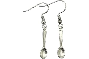 Charming Foodie Earrings: Spoon Earrings for Culinary Enthusiasts