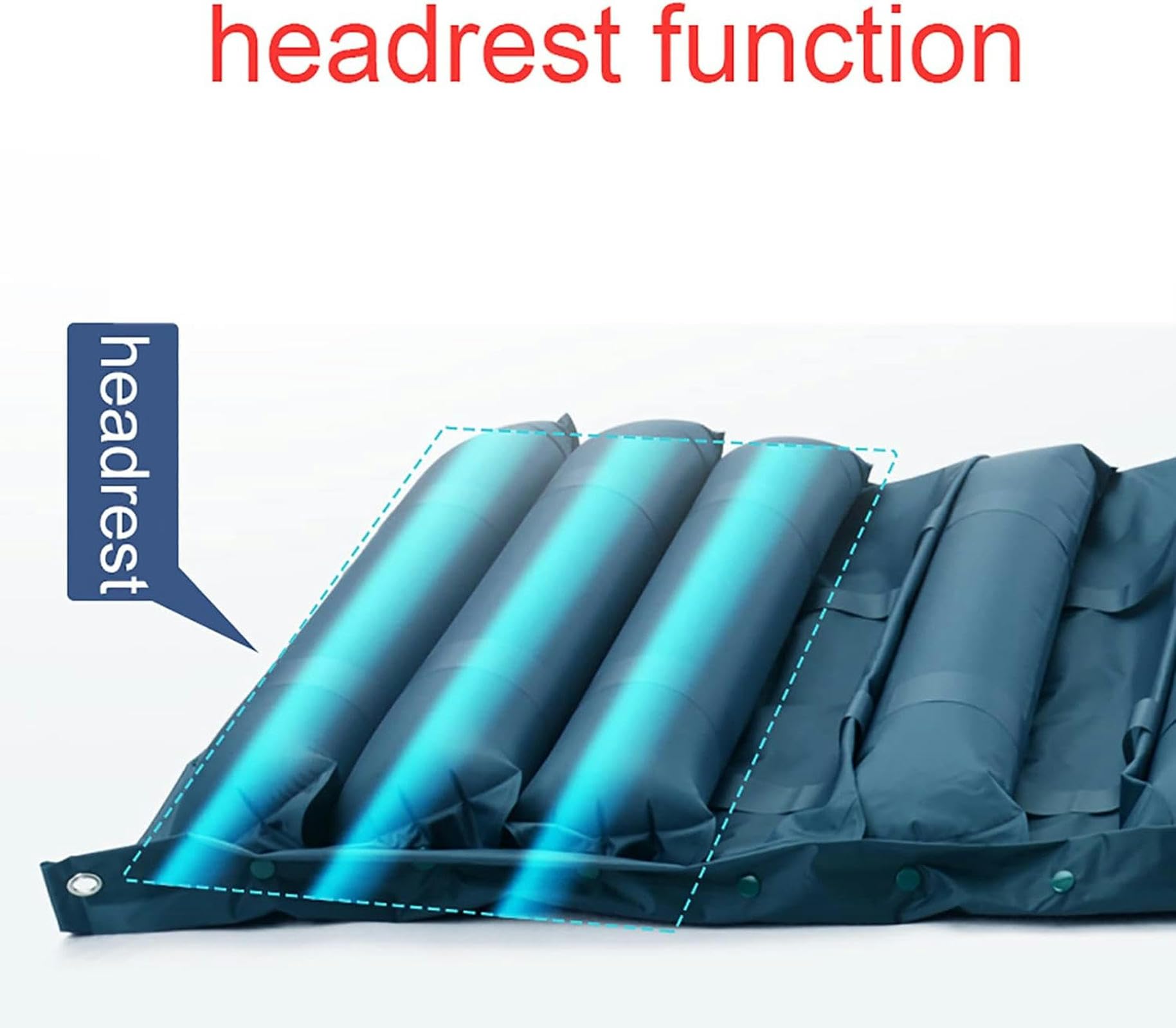 Materasso Gonfiabile Antidecubito Generico, Letto Singolo, Pompa Variabile Silenziosa, Design A Fori, capacità di Carico di 135 kg,
