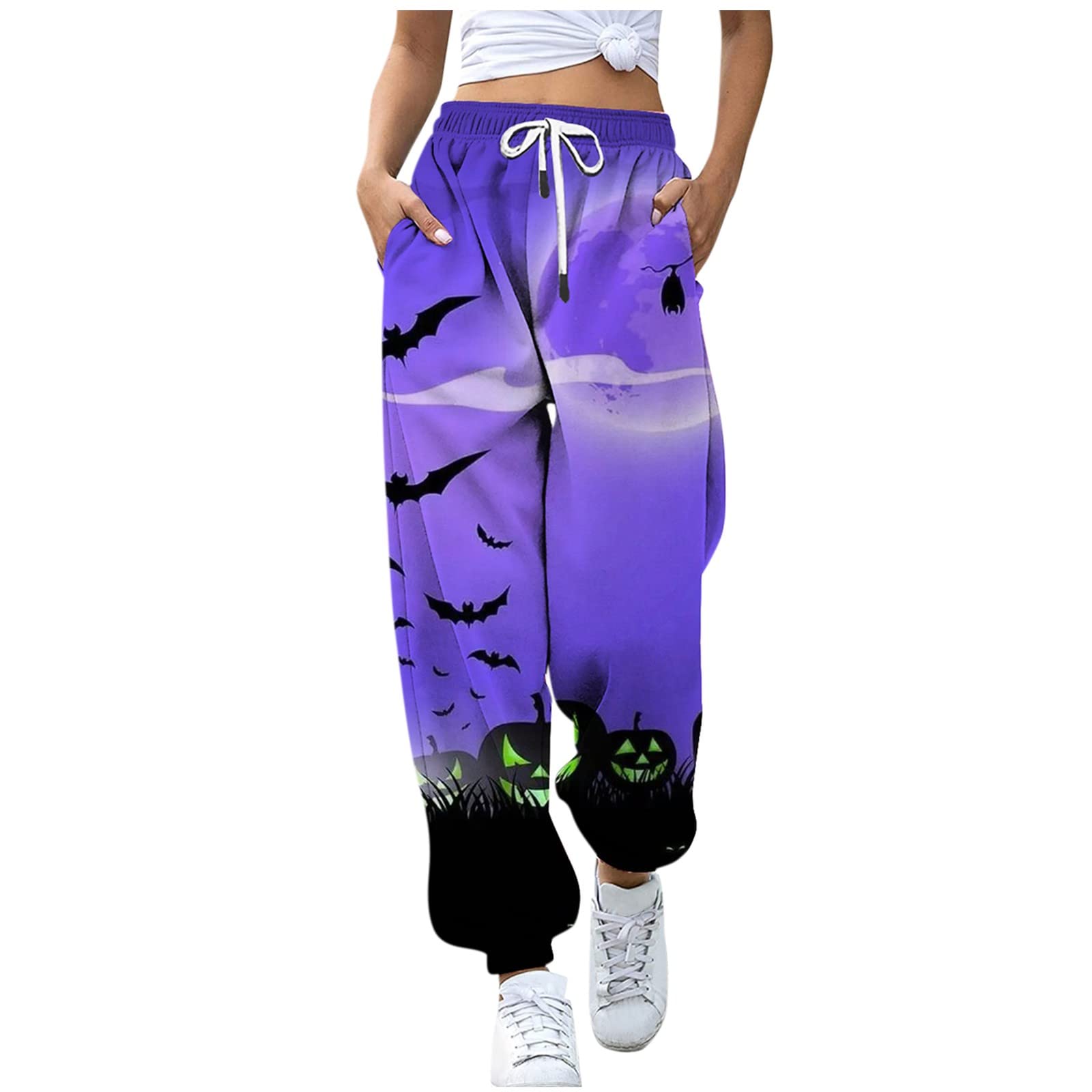 Pants for Teen Girls' Summertime Classic Hook & Loop Buttondown Patterned Date Printed Leggings