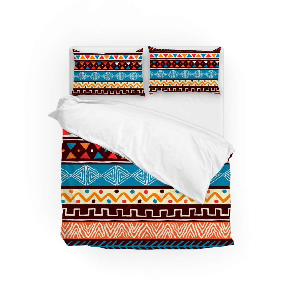 Parure de lit 3 pièces style africain pour une chambre cosy et évasion