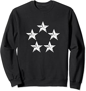 US Army Rank - General of the Army - Five Star (5) - GA cen Sweatshirt