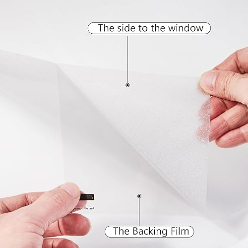 Miniatura 6 de LEMON CLOUD Película de privacidad para ventana, película de vidrio esmerilado, película de privacidad para puerta de vidrio, calcomanías de vinilo