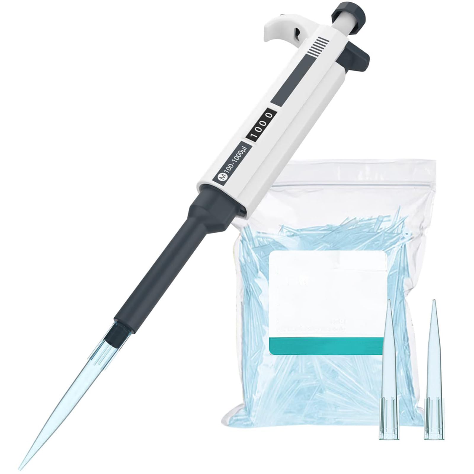 Cyfrowa Mikropipeta, 0.1 μl-10 ml, JednokanałOwa Pipeta RęCzna, Wysoka Precyzja/Brak PozostałOśCi, RęCzne CiąGłE OpróżNianie, W Tym KońCóWki Do Pipet,2~10ml
