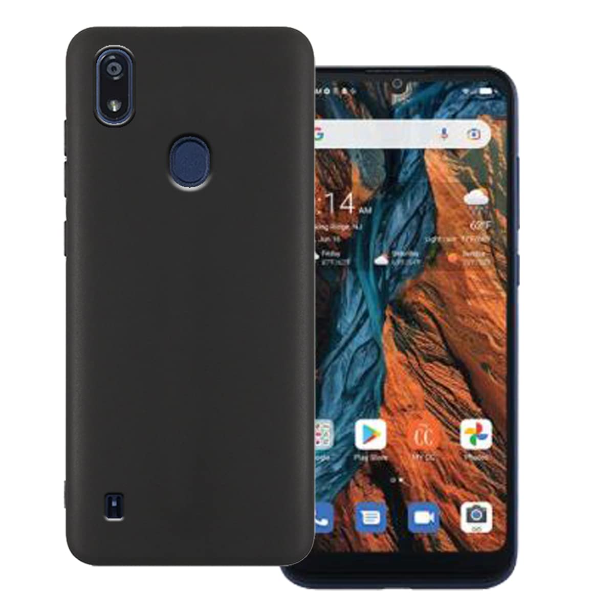 Tznzxm Case for Consumer Cellular Verve Connect, Z6103 Phone Case, Flexible Soft TPU Scratch Resistant Non-Slip Shock Absorption Rubber Slim Back Case for Consumer Cellular Verve Connect Z6103