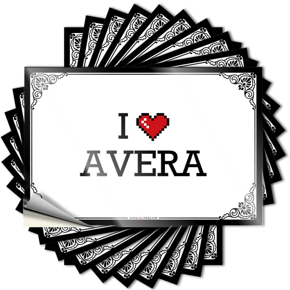 Fzfn Colour Gifts, Quote Military Helmet I Love Avera | Book Waterproof Vinyl Stickers(12X18cm)