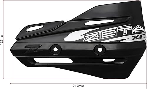 Miniatura 5 de Par de manoplas en forma de zeta XC color negro para manoplas de protección
