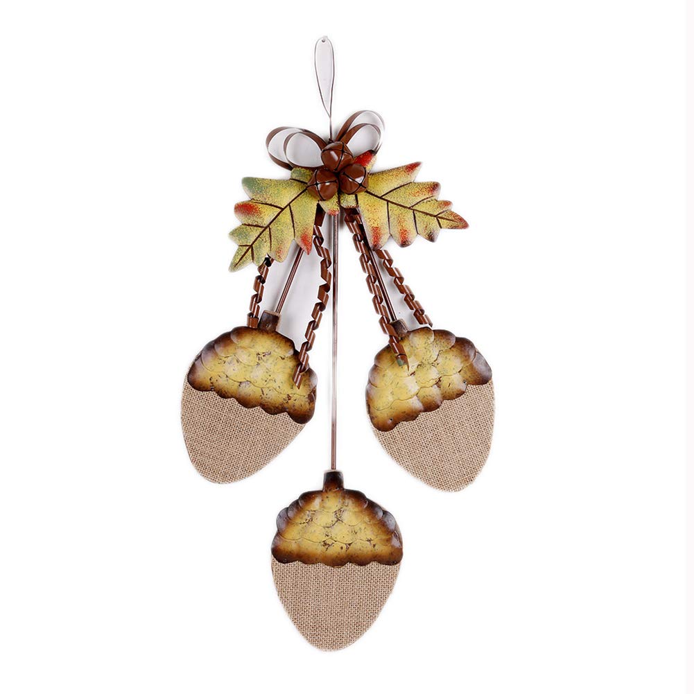 Y&K Decor Metal Full Acorn Cluster Sign