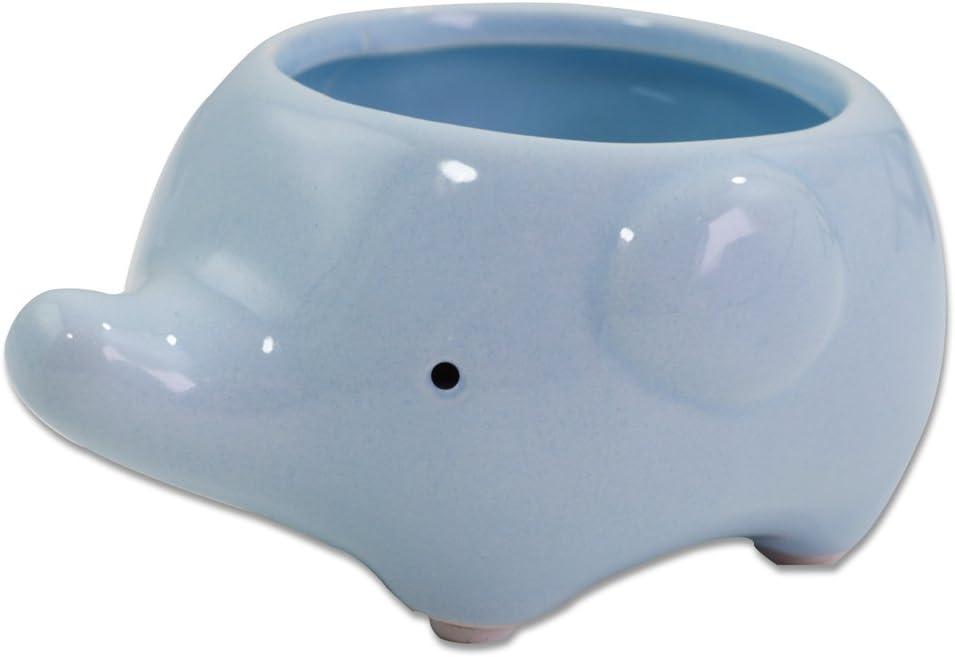 Cute Elephant Flower Pot Mini Ceramic Planter for