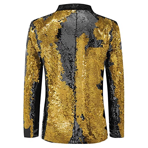 Men's Sequin Suit Jacket Tuxedo Blazer for Party Wedding Banquet Prom2