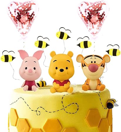 Amazon Co Jp プーさん 熊 ケーキ トッパー アクションフィギュア おもちゃ プレミアム 恐竜 ケーキ トッパー プーさん 熊 ケーキ デコレーション パーティー 記念品 プーさん ベア パーティー サプライヤー 誕生日 12個 ホーム キッチン