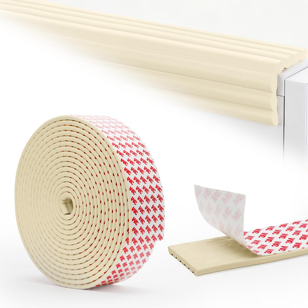 RANJIMA Kantenschutz Selbstklebend, 10M Kantenschutz Baby aus Schaumstof, Weichem Extra Breit Klebe Eckenschutz Baby Schaumstoff Kantenumleimer Selbstklebend Tischkantenschutz für Verschiedene Möbel