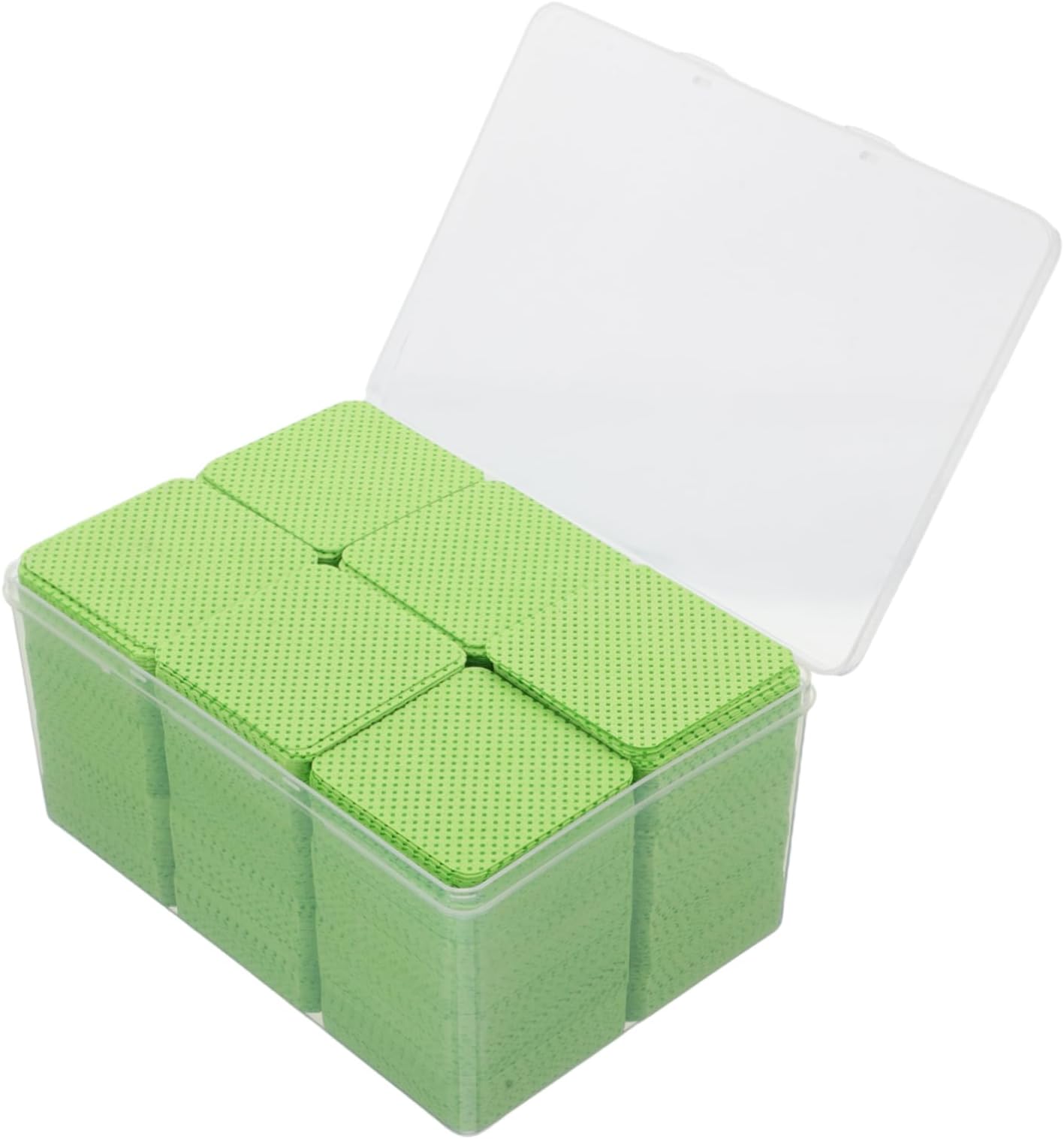 1080pcs Lint Free Eyelash Extension Cleaning Wipes Green Nail Polish Absorbent Cotton Pads for Lash Glue Removal and Nail Polish Remover Suitable for Professional Beauty Use