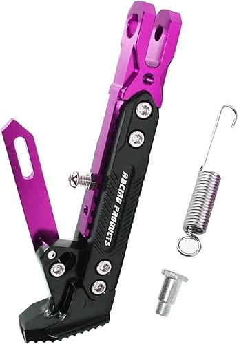 Vista 20 de Universal CNC aleación de aluminio alta calidad motocicleta ajustable Kickstand Accesorios Motor Scooter Modificado trípode soporte pie bicicleta