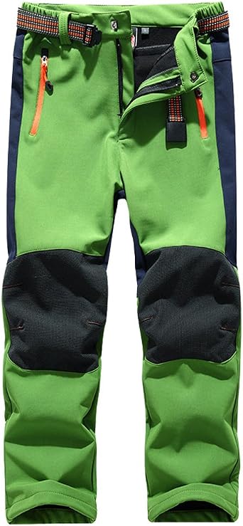Jessie Kidden Kids Boys Girls Youth Waterproof Hiking Ski Snow Pants Elastic Waist Warm Insulated Pants