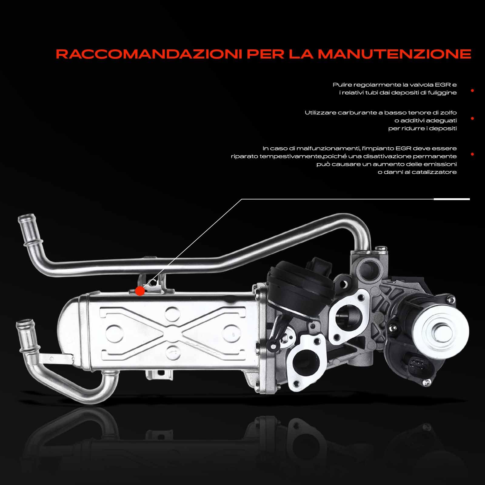 Frankberg Valvola EGR Valvola di ricircolo dei gas di scarico 03P131512E | Compatibile con: R.o.o.m.s.t.e.r 5J7, Fabia II 542, Ibiza IV ST 6J8 6P8, Ibiza IV Sportcoupé 6J1, Ibiza IV 6J5
