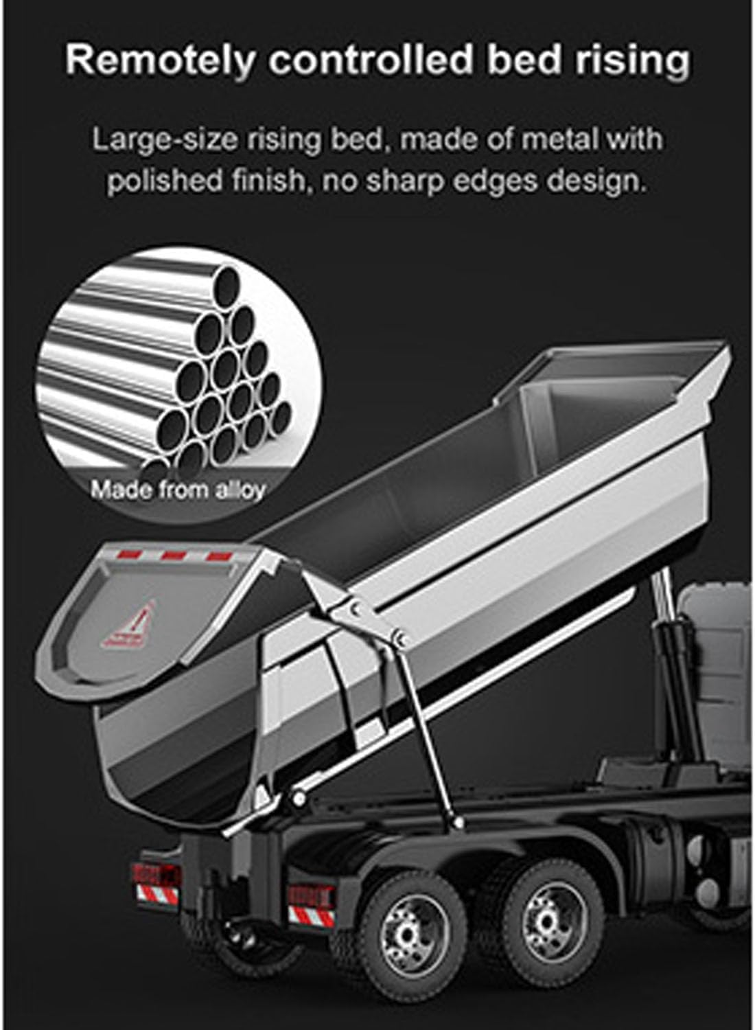 TOUCAN RC HOBBY DoubleE 1/20 RC Dump Truck Arocs 6X6 Electric Lifting 003 Remote Control Tipper Metal Gears Sounds Lights Models RTR