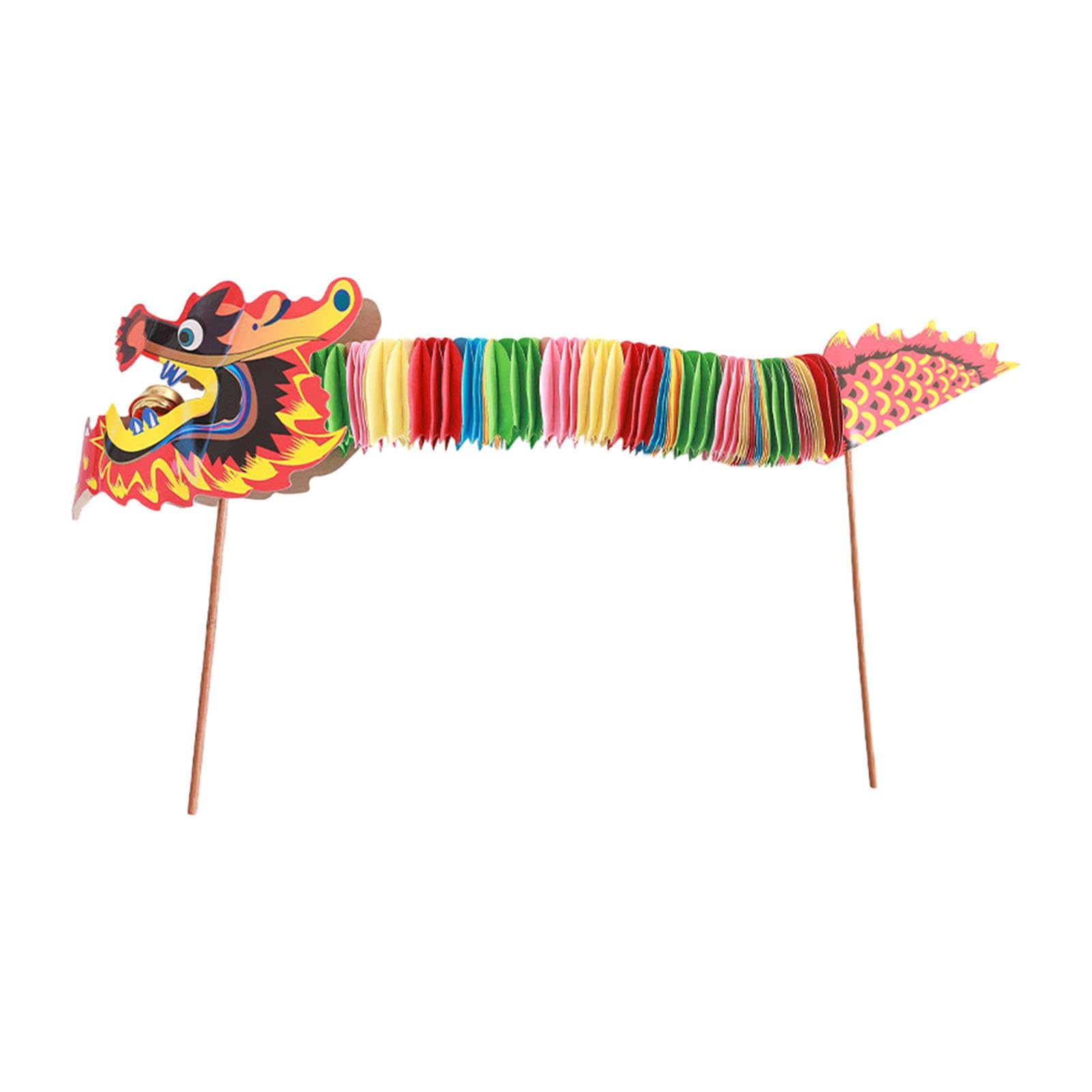 Nishiyuenyi Craft Set for Kids Featuring 3D Paper Dragon for Celebrations and Events, Style A