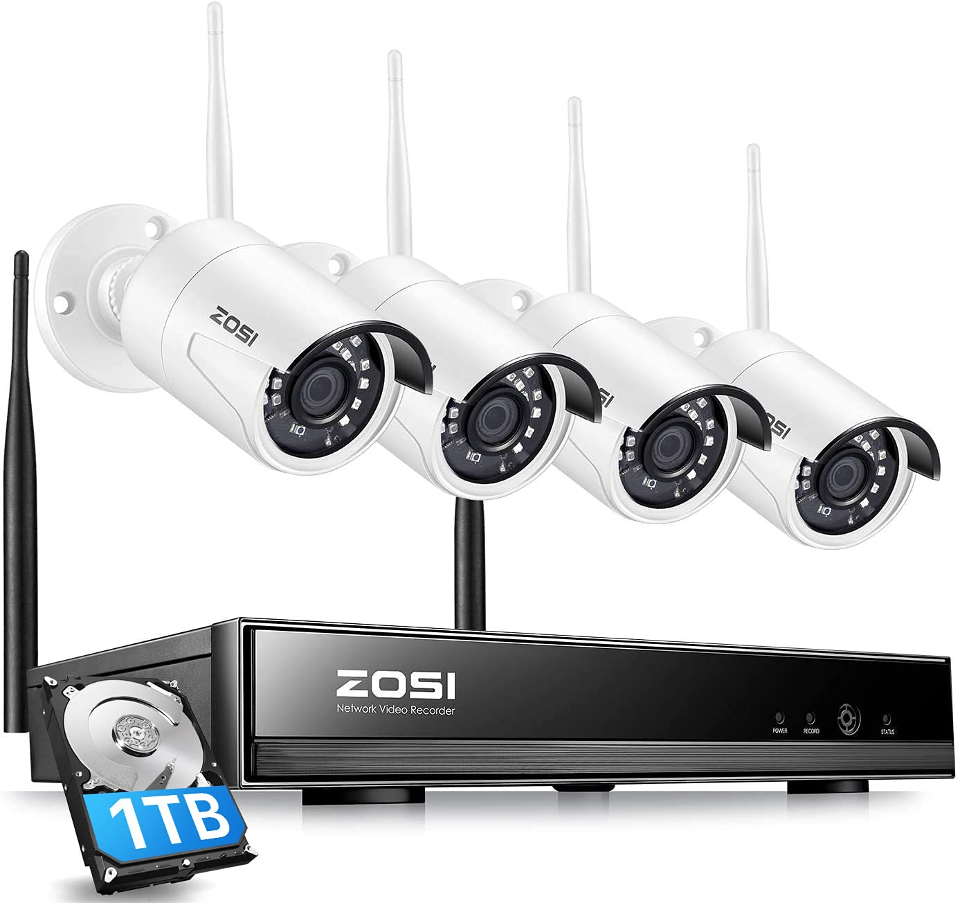 ZOSI 8CH 5MP Lite Security Camera System,8 Channel 5MP Lite CCTV DVR  And