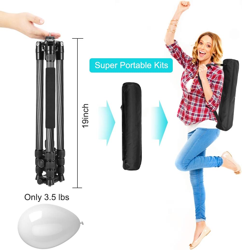 Popular JOILCAN 81 Camera Tripod,Professional Tripod Monopod with 360 Degree Ball Head and Carrying Case for Travel and Work Load up to 35Ibs