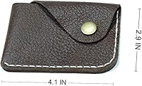 Vista 56 de Leather Card Holder Wallet, Compact Design with Slots for Cards and Cash (light brown)