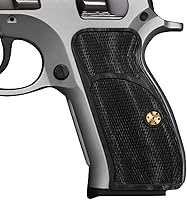 Vista 1 de Cool Hand Empuñaduras de madera para CZ 75/85 Compact, CZ P-01, P100, C100, T100, PCR, CZ 75 D, tornillos de empuñadura incluidos, textura de corte