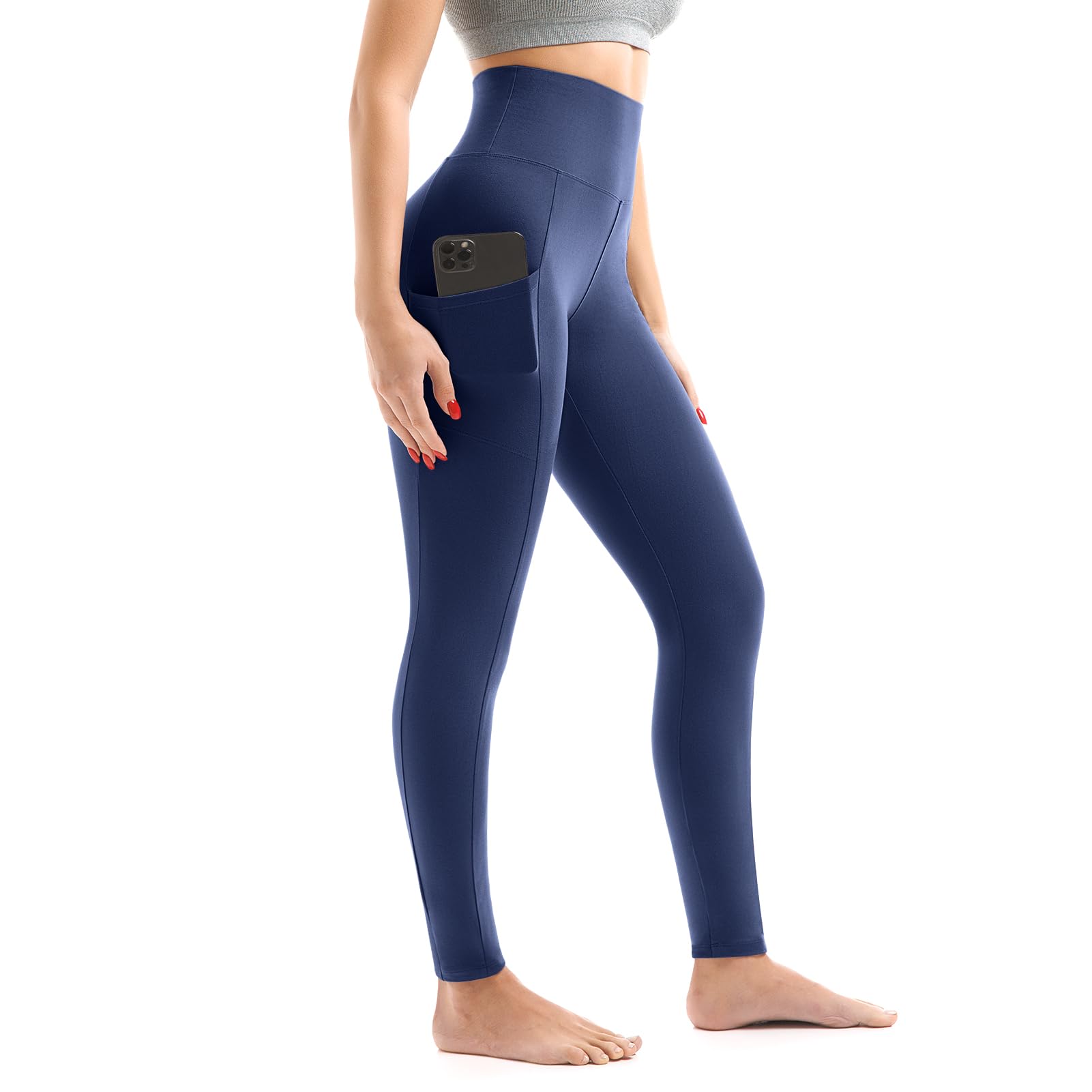 Walifrey Leggings with Pockets for Women