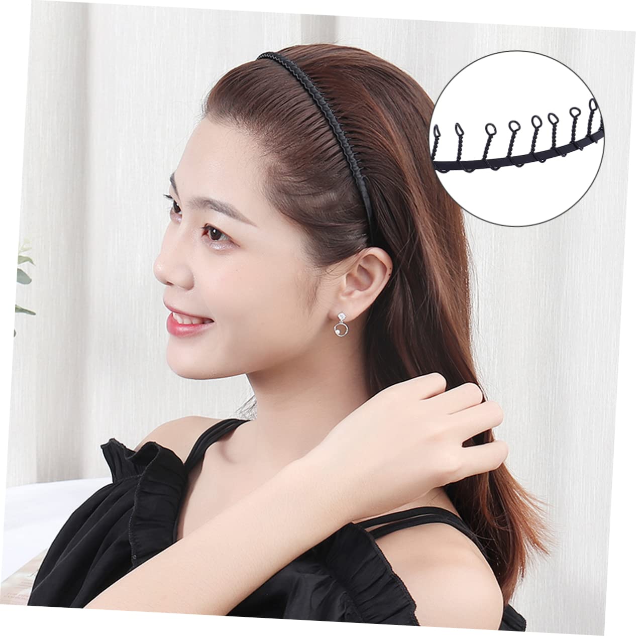 minkissy 0 Pezzi 31 Dentata Fasce Per Nera Dei Fasce Con I Denti Per Le Donne Ragazze Fasce Sportive Accessori Per Delle Ragazze