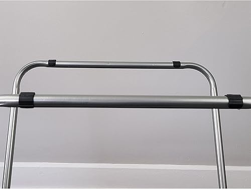 Miniatura 6 de eHemco Mesas plegables de TV para comer, 19 x 15 x 26 pulgadas, color negro, juego de 2