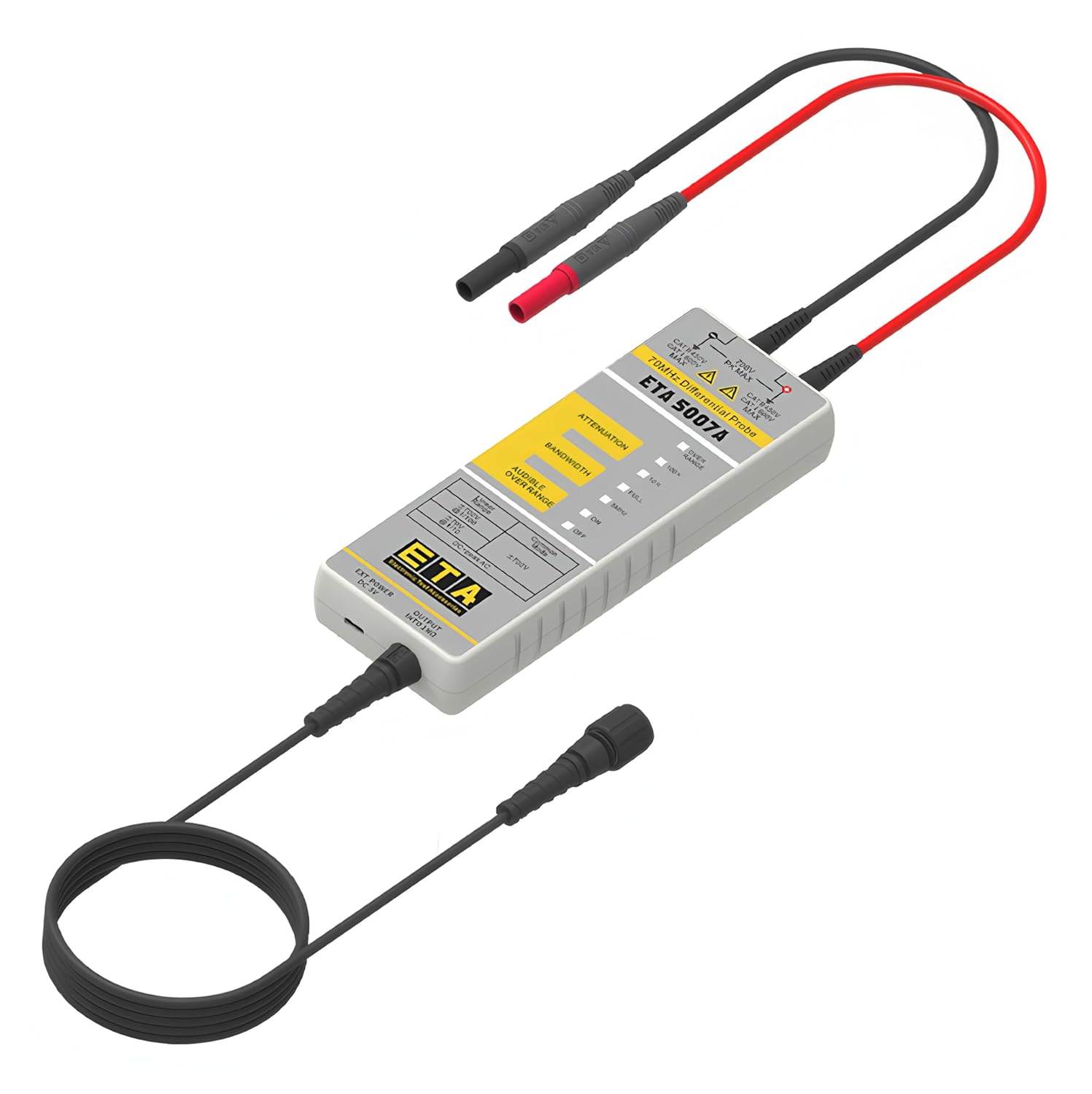 ETA Oscilloscope Differential Probe 70Mhz oscilloscope high Voltage Differential Probe Isolation Probe ETA5007A(70M+AC/DC 700V)