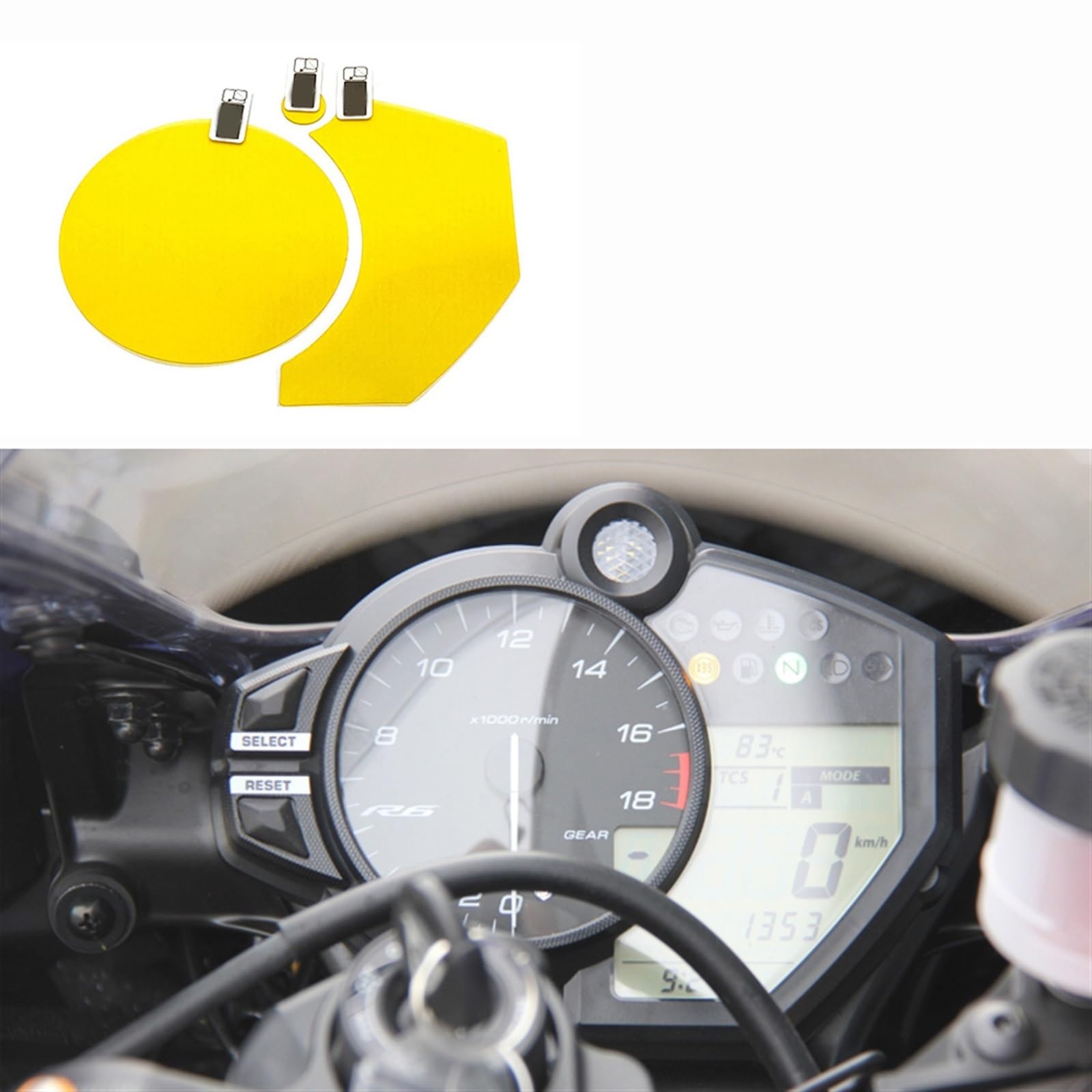 Film d'instrument anti-rayures moto YZF-R1 protecteur écran
