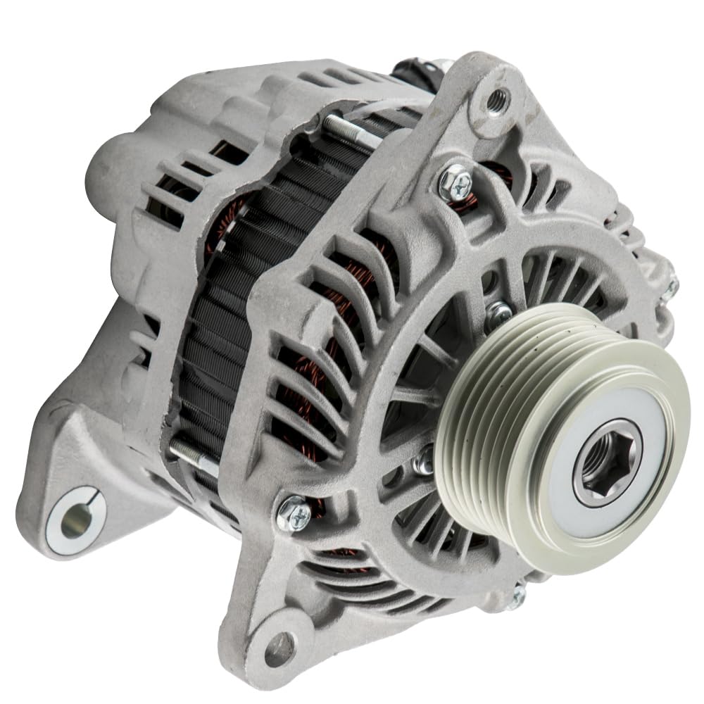 maXpeedingrods 23100EB310, 23100EB31A, 23100EB31B 12V 120A Alternador Generador para Nissan Navara D40 Pathfinder 2.5 dCi A3TG2681B, A3TG2681ZE, 23100EB71A