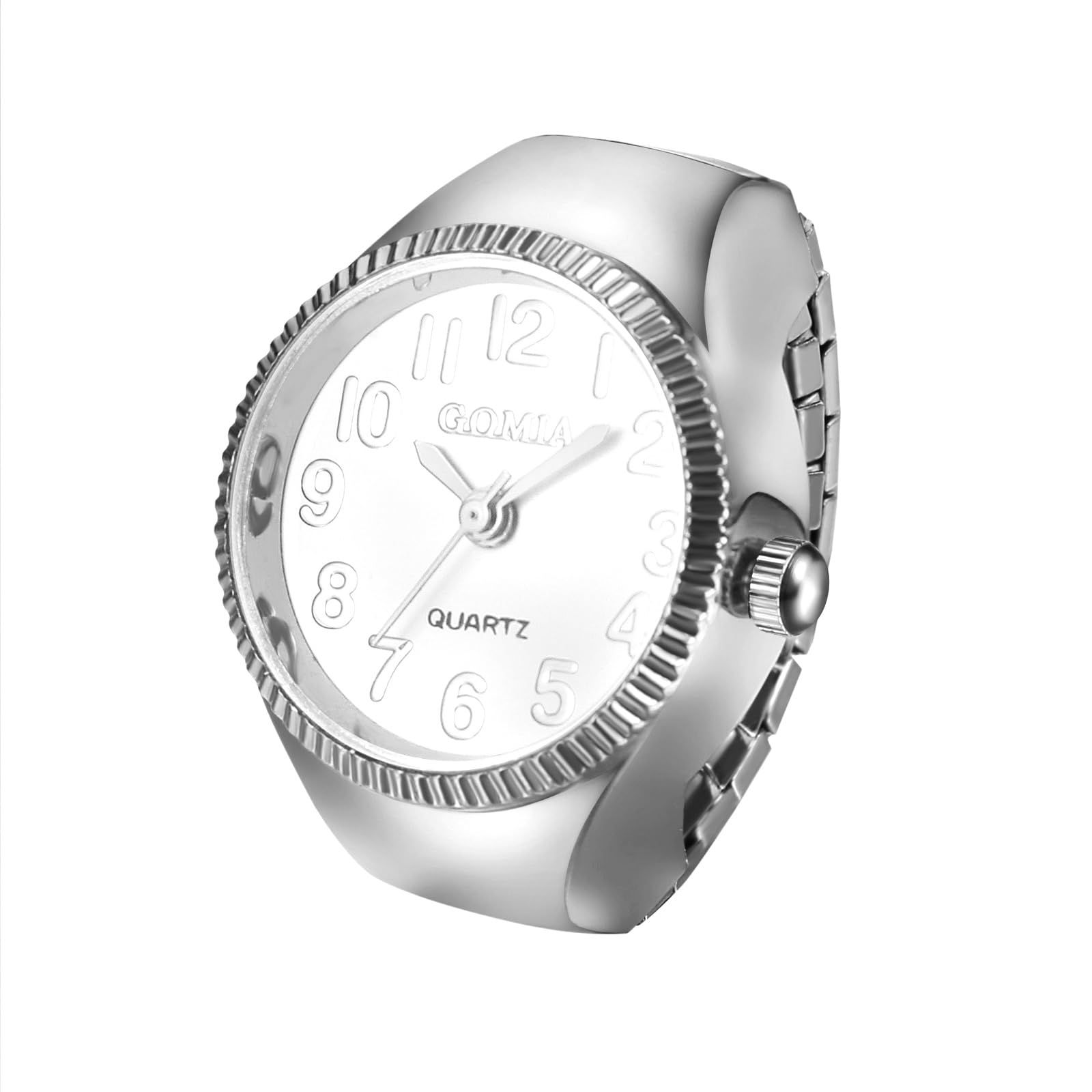 JewelryWe Herrenuhr Edelstahl Leuchtende Uhren: 30m Wasserdi