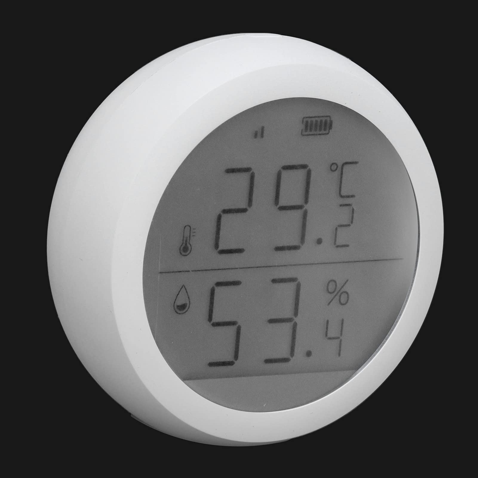 Czujnik temperatury i wilgotności Bezprzewodowy termometr Zigbee Higrometr Detektor ze zdalnym monitorowaniem dla inteligentnego biura domowego Materiał ABS 60g
